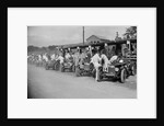 Triumph and Riley cars in the pits at the RAC TT Race, Ards Circuit, Belfast, 1929 by Bill Brunell