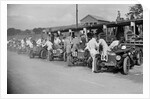 Triumph and Riley cars in the pits at the RAC TT Race, Ards Circuit, Belfast, 1929 by Bill Brunell