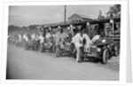 Triumph and Riley cars in the pits at the RAC TT Race, Ards Circuit, Belfast, 1929 by Bill Brunell