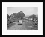 Jaguar SS saloon of SG Davies competing in the South Wales Auto Club Welsh Rally, 1937 by Bill Brunell