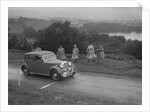 Rover saloon of DB Morgan competing in the South Wales Auto Club Welsh Rally, 1937 by Bill Brunell
