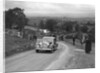 Jaguar SS saloon of DS Hand competing in the South Wales Auto Club Welsh Rally, 1937 by Bill Brunell