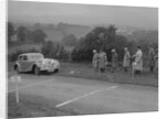 Jaguar SS saloon of BA Hickman competing in the South Wales Auto Club Welsh Rally, 1937 by Bill Brunell