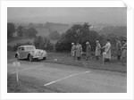 Jaguar SS saloon of BA Hickman competing in the South Wales Auto Club Welsh Rally, 1937 by Bill Brunell