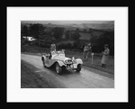 Jaguar SS 100 of Mrs V Hetherington competing in the South Wales Auto Club Welsh Rally, 1937 by Bill Brunell