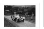 Jaguar SS 100 of Mrs V Hetherington competing in the South Wales Auto Club Welsh Rally, 1937 by Bill Brunell