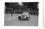 Jaguar SS 100 of Mrs V Hetherington competing in the South Wales Auto Club Welsh Rally, 1937 by Bill Brunell