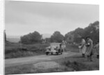 Jaguar SS saloon of HT Lewis competing in the South Wales Auto Club Welsh Rally, 1937 by Bill Brunell
