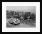 Jaguar SS saloon of N Howfield competing in the South Wales Auto Club Welsh Rally, 1937 by Bill Brunell