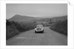 Jaguar SS saloon of N Howfield competing in the South Wales Auto Club Welsh Rally, 1937 by Bill Brunell