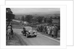 Triumph saloon of KN Smith competing in the South Wales Auto Club Welsh Rally, 1937 by Bill Brunell