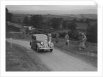 Austin 10 saloon of WS Sewell competing in the South Wales Auto Club Welsh Rally, 1937 by Bill Brunell