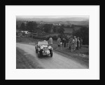 Singer B37 1.5 litre sports of Alf Langley competing in the South Wales Auto Club Welsh Rally, 1937 by Bill Brunell