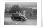 Austin Cambridge saloon of T Norton competing in the South Wales Auto Club Welsh Rally, 1937 by Bill Brunell