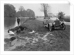 Calcott open tourer by the River Thames at Runnymede, c1922 by Bill Brunell