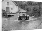 Kitty Brunell fording the River Exe in a Talbot 14/45 sportsman's coupe, Winsfors, Somerset, c1930s by Bill Brunell