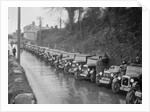 Cars parked at the MCC Lands End Trial, Launceston, Cornwall, 1930 by Bill Brunell