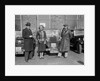 SA Crabtree and Kitty Brunell beside their Crossley cars at the RAC Rally, 1932 by Bill Brunell