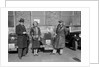 SA Crabtree and Kitty Brunell beside their Crossley cars at the RAC Rally, 1932 by Bill Brunell