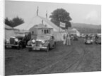 MG SA and MG 18/80 at Shelsley Walsh, Worcestershire, during the Blackpool Rally, 1937 by Bill Brunell