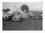 MG SA and MG 18/80 at Shelsley Walsh, Worcestershire, during the Blackpool Rally, 1937 by Bill Brunell