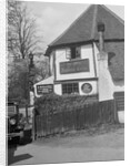 Kitty Brunell's Standard 16 outside Ye Olde Fighting Cocks inn, St Albans, Hertfordshire, 1930s by Bill Brunell