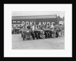Three MG Magnas at the LCC Relay Grand Prix, Brooklands, Surrey, 1933 by Bill Brunell