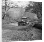 Singer Super Six driving through a ford at Croydon Hill, near Timberscombe, Somerset, 1930s by Bill Brunell