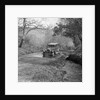 Singer Super Six driving through a ford at Croydon Hill, near Timberscombe, Somerset, 1930s by Bill Brunell