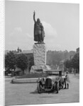 Bentley EXP3  in front of the statue of King Alfred, High Street, Winchester, Hampshire, c1920s by Bill Brunell