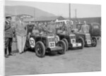 Three MG C type Midgets at the RAC TT Race, Ards Circuit, Belfast, 1932 by Bill Brunell