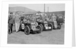 Three MG C type Midgets at the RAC TT Race, Ards Circuit, Belfast, 1932 by Bill Brunell