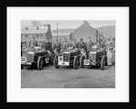 Three MG C type Midgets at the RAC TT Race, Ards Circuit, Belfast, 1932 by Bill Brunell