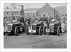 Three MG C type Midgets at the RAC TT Race, Ards Circuit, Belfast, 1932 by Bill Brunell