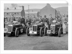 Three MG C type Midgets at the RAC TT Race, Ards Circuit, Belfast, 1932 by Bill Brunell