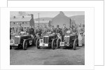 Three MG C type Midgets at the RAC TT Race, Ards Circuit, Belfast, 1932 by Bill Brunell