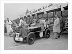 MG C type Midget of Cyril Paul in the pits at the RAC TT Race, Ards Circuit, Belfast, 1932 by Bill Brunell