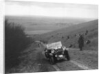 Morris Minor 2-seater competing in a trial, Crowell Hill, Chinnor, Oxfordshire, 1930s by Bill Brunell