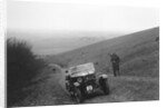Morris Minor competing in a trial, Crowell Hill, Chinnor, Oxfordshire, 1930s by Bill Brunell
