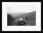 Morris Minor competing in a trial, Crowell Hill, Chinnor, Oxfordshire, 1930s by Bill Brunell