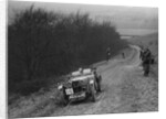 MG J2 competing in a trial, Crowell Hill, Chinnor, Oxfordshire, 1930s by Bill Brunell