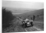 Singer 2-seater sports competing in a trial, Crowell Hill, Chinnor, Oxfordshire, 1930s by Bill Brunell