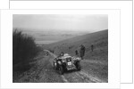 Singer 2-seater sports competing in a trial, Crowell Hill, Chinnor, Oxfordshire, 1930s by Bill Brunell