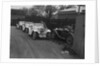 Three Singer cars and a MG PA at a motoring trial, 1930s by Bill Brunell