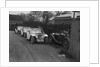 Three Singer cars and a MG PA at a motoring trial, 1930s by Bill Brunell