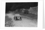 Singer 2-seater sports competing in a motoring trial, Nailsworth Ladder, Gloucestershire, 1930s. by Bill Brunell