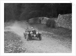 Triumph open tourer competing in a motoring trial, Nailsworth Ladder, Gloucestershire, 1930s. by Bill Brunell