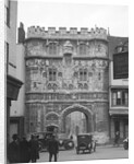 Austin 7 Chummy and Daimler d-back limousine, Christ Church Gate, Canterbury, Kent, c1920s by Bill Brunell