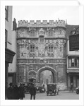 Austin 7 Chummy and Daimler d-back limousine, Christ Church Gate, Canterbury, Kent, c1920s by Bill Brunell
