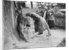 People visiting King Alfred's Blowing Stone, Kingston Lisle, near Uffington, Oxfordshire, c1920s by Bill Brunell